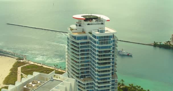 Kontinuum Jižní Věže Miami Beach — Stock video