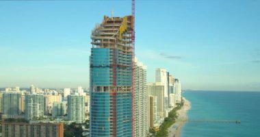 Sunny Isles Beach, Fl, Amerika Birleşik Devletleri - 6 Ocak 2019: Ritz Carlton Residences Miami Florida hava görüntülerini Prime