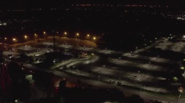 Tema Parkı Park yerinde hava gece görüntüleri