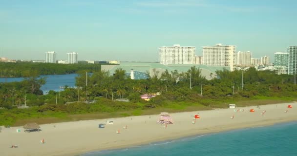 Miami Beach Haulover Park Sahil Şeridi — Stok video