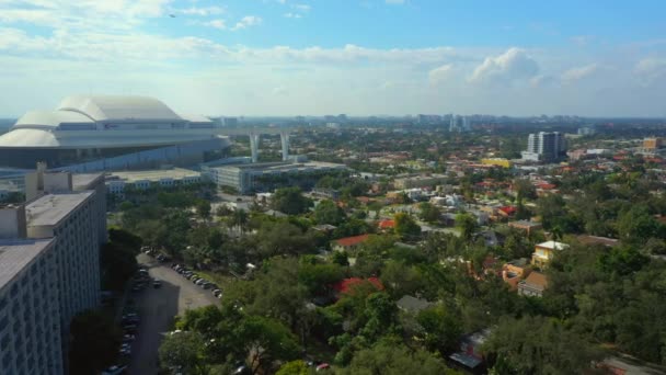 Filmato Aereo Drone Little Havana Miami — Video Stock