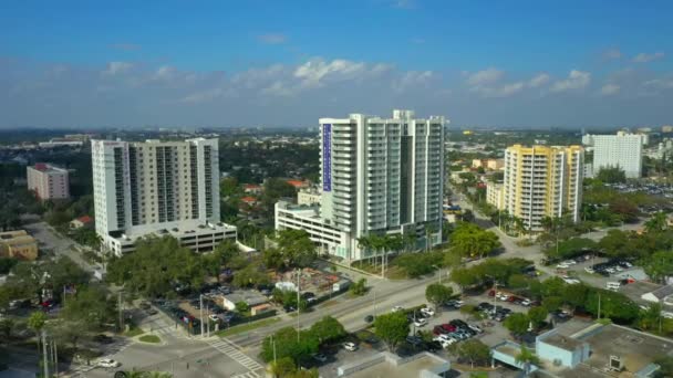 Aerial Miami Florida Quartieri Allapattah — Video Stock