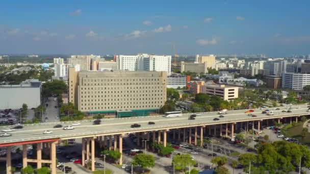 Aerial Video Miami Dade Florida Jail Detention Buildings — Stock Video