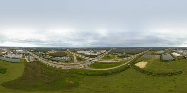 空中球形 360 パノラマ フロリダ州フォートマイヤーズ — ストック写真