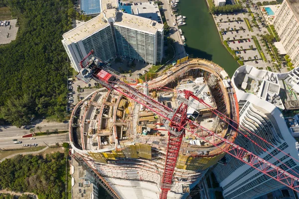 Sunny Isles Beach Amerika Birleşik Devletleri Ocak 2019 Hava Havai — Stok fotoğraf