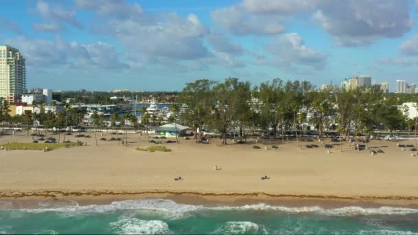 Antenn Palms Fort Lauderdale Beach Resmål — Stockvideo