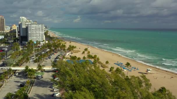 Luchtfoto Clip Fort Lauderdale Florida — Stockvideo