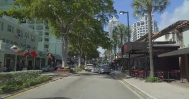 Las Olas Fort Lauderdale Florida hareket 4k Gimble stabilize video