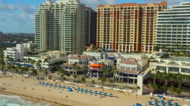Beeldmateriaal Beach Plaats Fort Lauderdale Florida — Stockvideo