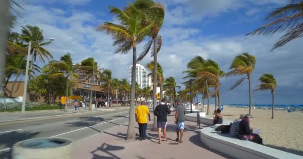 Fort Lauderdale Beach Scene — Stock video