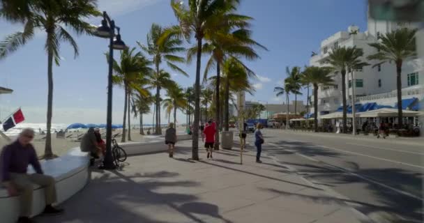 Fototeche Panoramiche Stock Ground Fort Lauderdale Beach — Video Stock