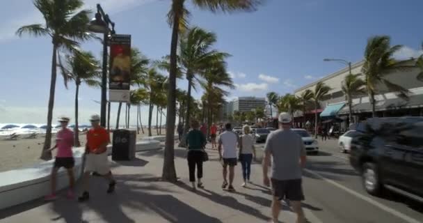 Imágenes Vídeo Movimiento Fort Lauderdale Beach — Vídeo de stock