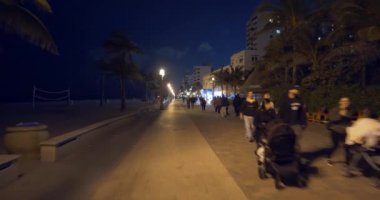Hollywood Beach Florida Bisiklet şeritli