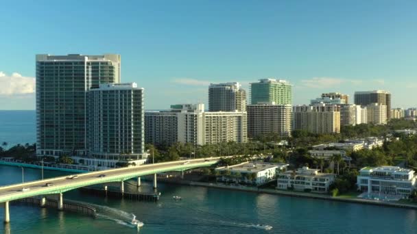 Bal Harbour Aerials Miami — Stock Video