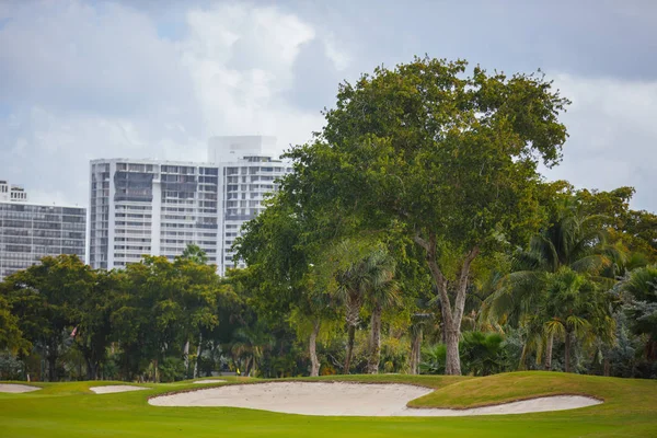 Far Shot Golf Course Landscape — Stock Photo, Image