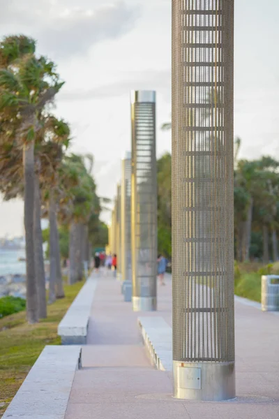 Miami Beach South Pointe Park Destino Viagem Panorâmico — Fotografia de Stock