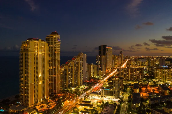 Κεραίες Sunny Isles Beach Νότια Φλόριντα Των Ηπα — Φωτογραφία Αρχείου