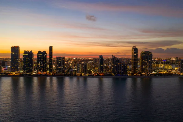 Beautiful Sunset Coastal City — Stock Photo, Image