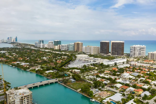 Flygfoto Bal Harbour Miami Dade — Stockfoto