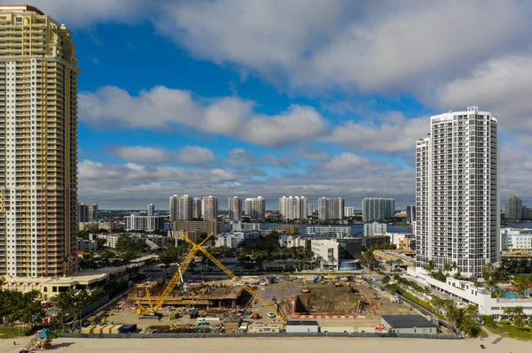 Flygfoto Estates Acqualina Sunny Isles Beach — Stockfoto