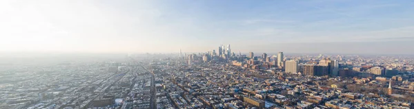 Hava Panoramik Fotoğraf Downtown Philadelphia — Stok fotoğraf
