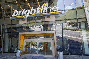 Miami Brightline istasyonu Downtown Miami Fl ABD stok fotoğraf