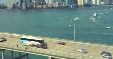 Rickenbacker geçidi Miami Hava video Florida turları otobüste