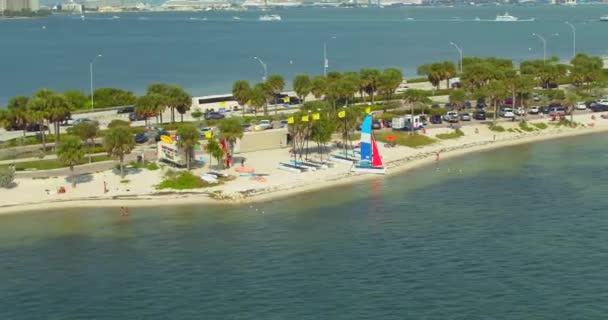 Aerial Watersport Rentals Miami Key Biscayne — Stockvideo