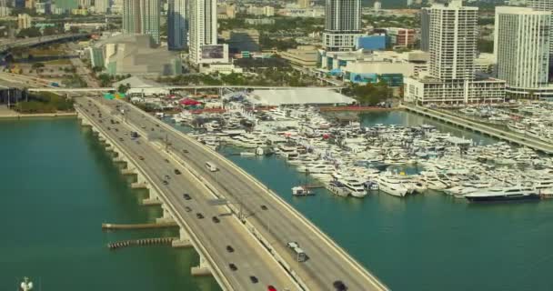 Images Des Drones Aériens Miami Yacht Show 2019 — Video