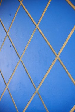 Mavi elmas desen arka plan duvar karoları boyalı