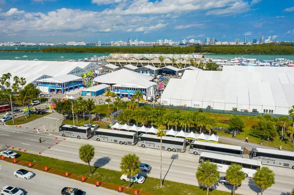 Miami Usa February 2019 Aerial Photo Miami International Boat How — Stock Photo, Image