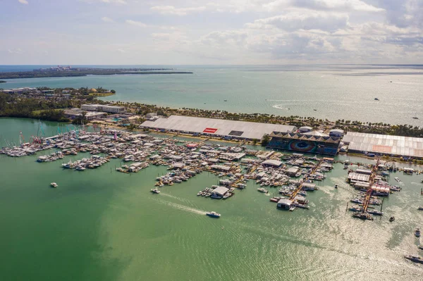 Miami Usa February 2019 Aerial Photo Miami International Boat How — Stock Photo, Image