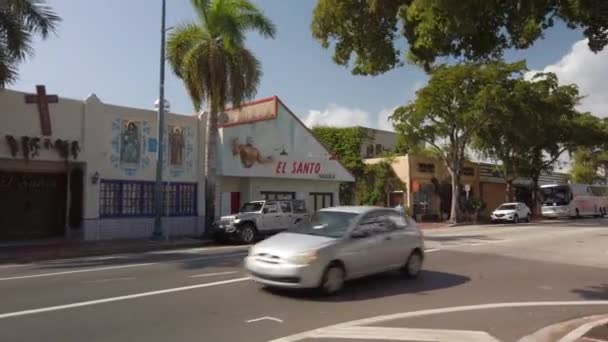 Destino Miami Little Havana Calle Ocho — Vídeo de stock