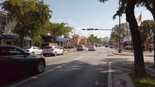 Tourists Miami Calle Ocho — Stock Video