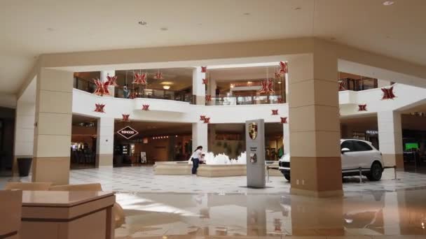 Hanging Butterfly Art Aventura Mall — Stock Video