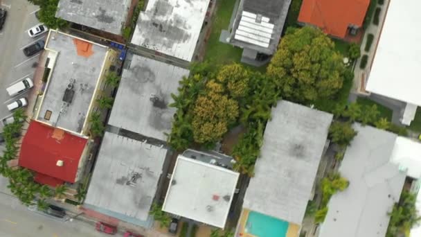 Drone Aereo Che Gira Sopra Gli Edifici — Video Stock