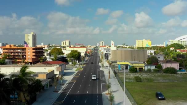 Antena Miami Flagler Street — Wideo stockowe