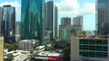 Antenler, Drone video, Miami, Brickell gökdelenler 4k