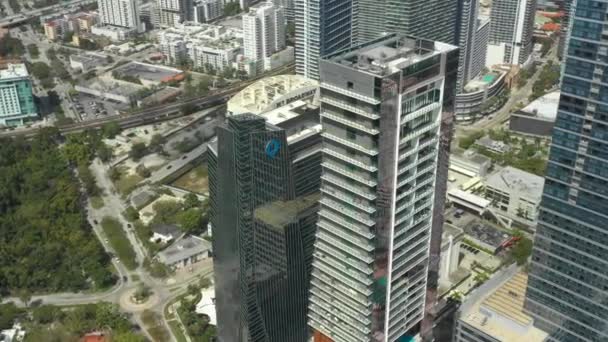 Chase Bank Building Brickell Miami — Stock Video