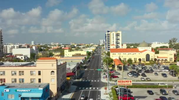 Drone Shot Little Havana Miami — Stockvideo