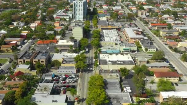 Drone Miami Calle Ocho 8Th Street — Vídeos de Stock