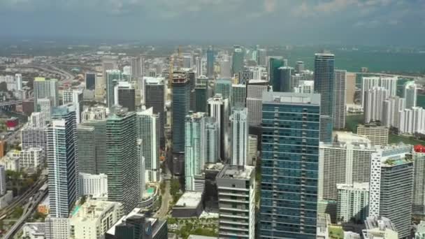 High Aerial Tour Miami — Stock Video