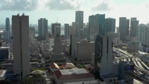 Miami Video Movimiento Aéreo — Vídeo de stock