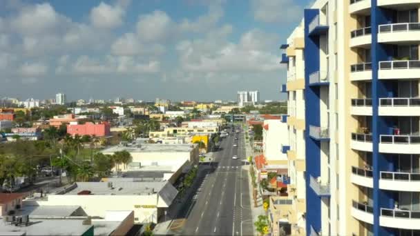 Miami Little Havana Antenn Drone Footage — Stockvideo