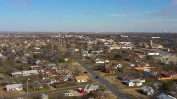 Luchtfoto Drone Video Van Vernon Texas — Stockvideo