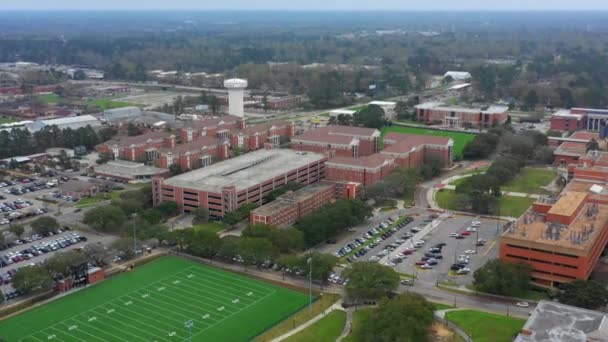 Aerial Hattiesburg Mississippi College Campus Southern Mississippi — Wideo stockowe