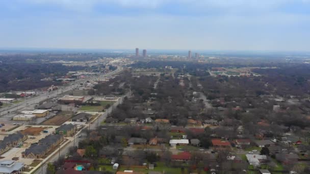 Aerials Denton Texas Stati Uniti — Video Stock