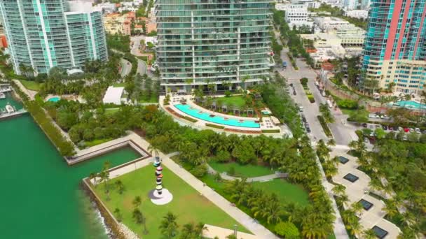 Apogee Pool Paluba Miami Beach — Stock video