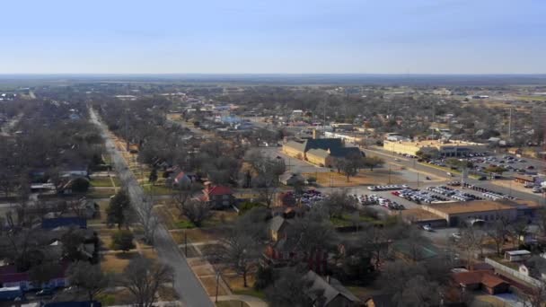 Flug Über Vernon Texas — Stockvideo