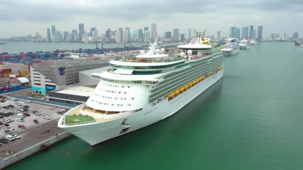Mariner Tengerek Miami Port — Stock videók